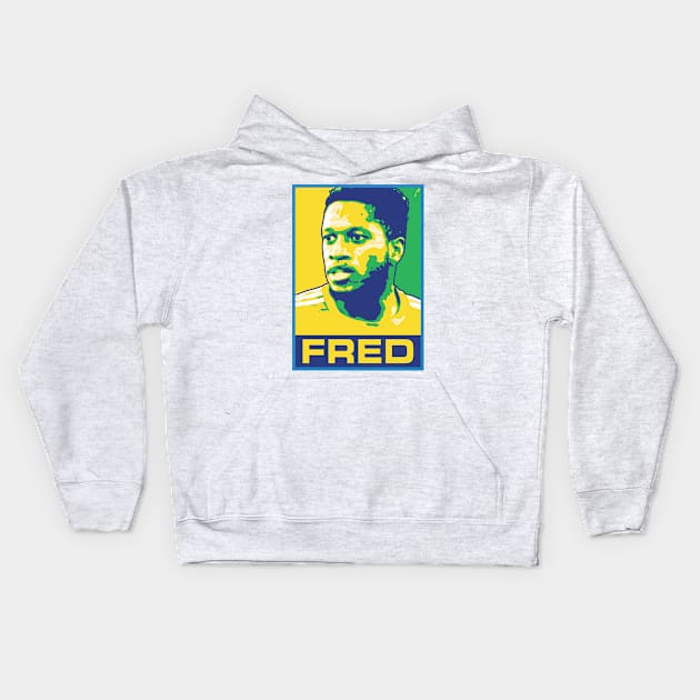 Fred - BRAZIL Kids Hoodie by DAFTFISH